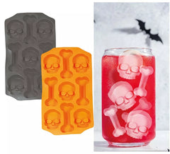 Moldes de cubo de Halloween em 2 modelos sortidos 12x22 cm