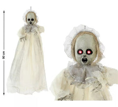 Menina Fantasma Pendurada com Luz 90 cm