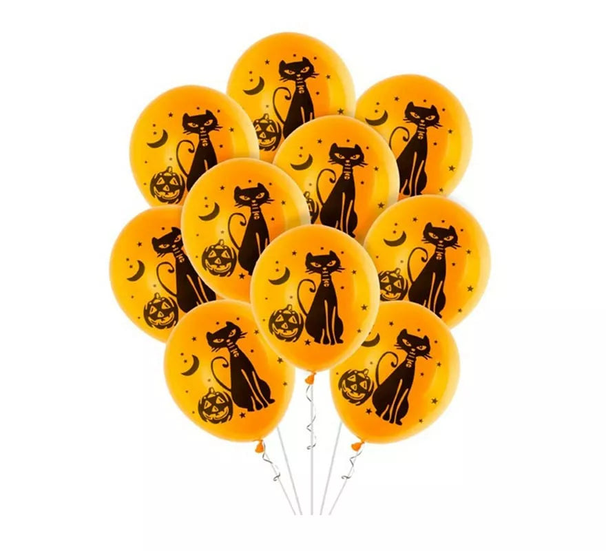 Translation missing: pt-PT.Pack de 10 Globos Gato de 30 cm