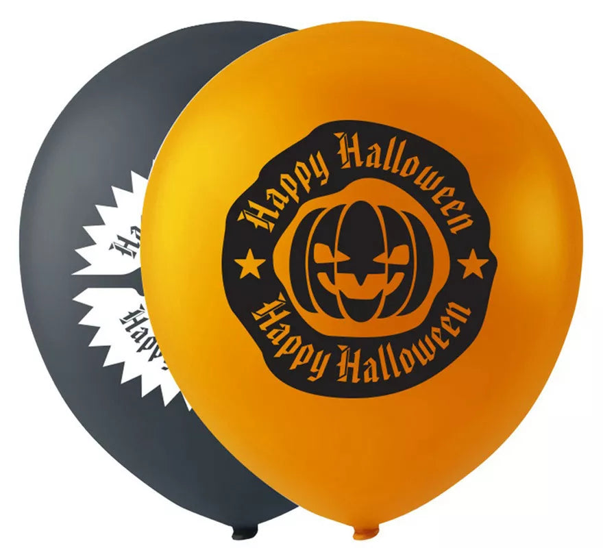 Translation missing: pt-PT.Pack de 10 Globos surtidos de Happy Halloween de 25 cm