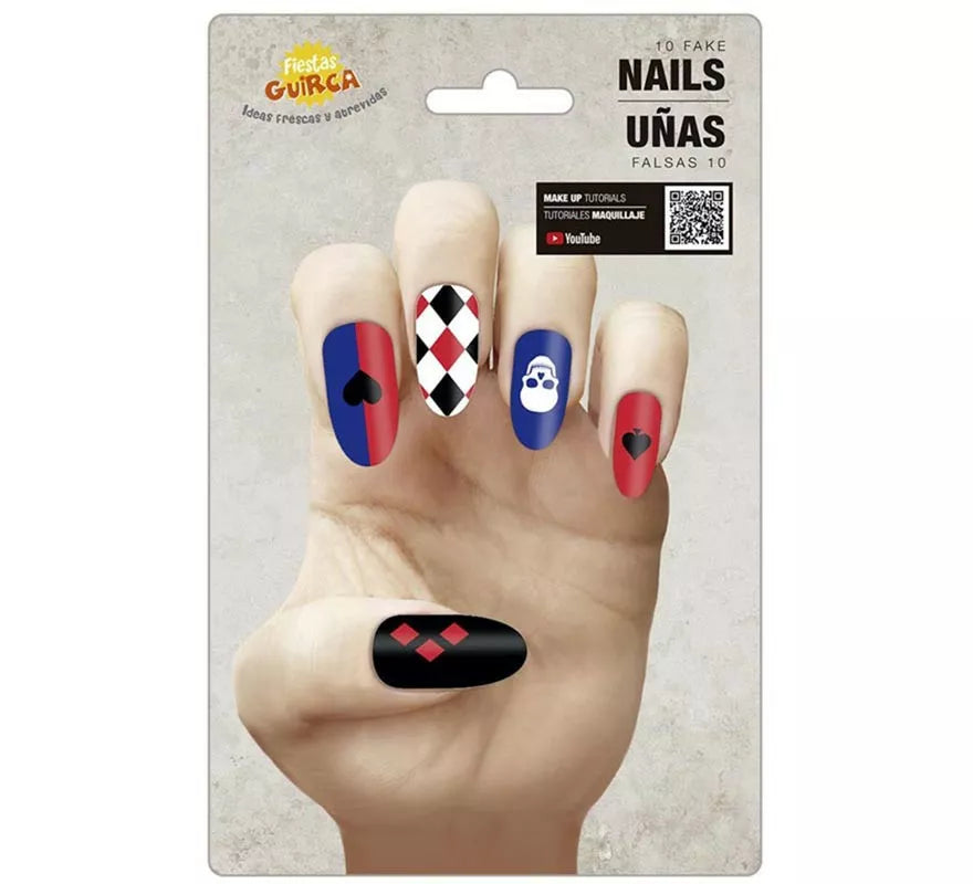 Translation missing: pt-PT.Pack de 10 Uñas Bufona Peligrosa con pegamento