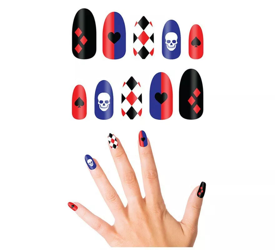Translation missing: pt-PT.Pack de 10 Uñas Bufona Peligrosa con pegamento