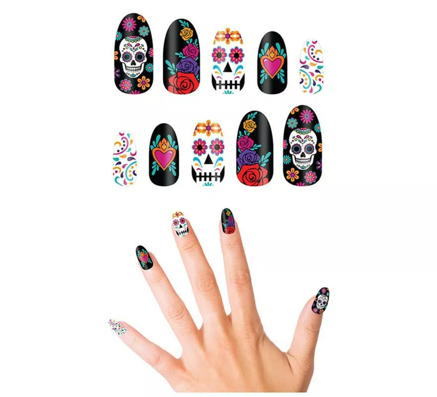 Translation missing: pt-PT.Pack de 10 Uñas Catrina con pegamento