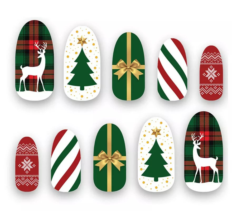 Translation missing: pt-PT.Pack de 10 Uñas Navideñas con adhesivo