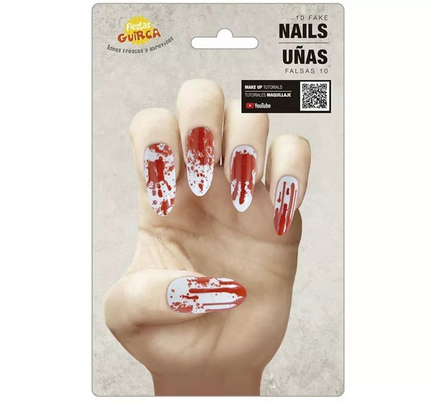 Translation missing: pt-PT.Pack de 10 Uñas Sangrientas con pegamento