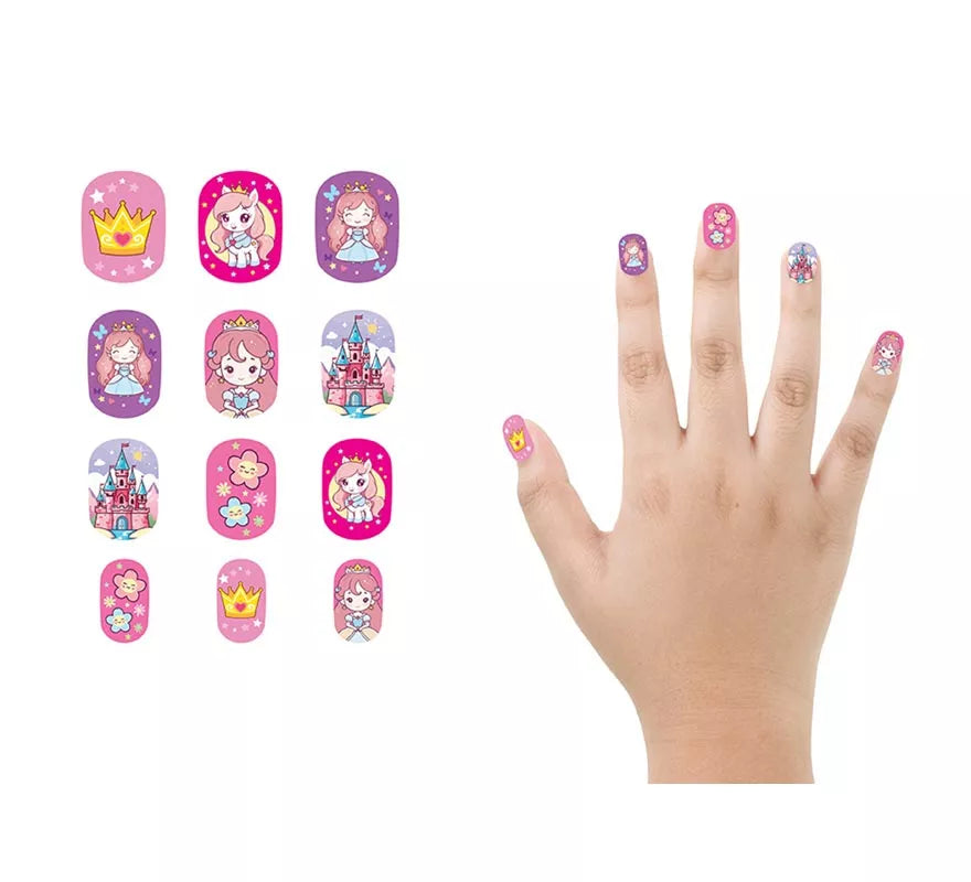 Translation missing: pt-PT.Pack de 12 Uñas Pequeña Princesa para niña