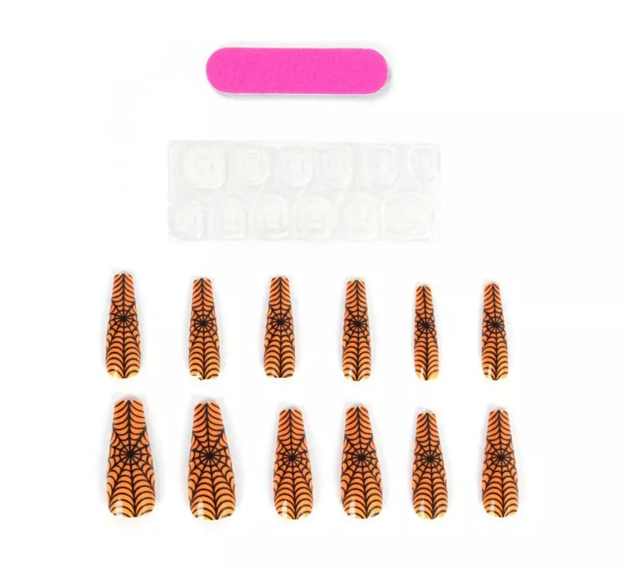 Translation missing: pt-PT.Pack de 12 Uñas Postizas Telaraña