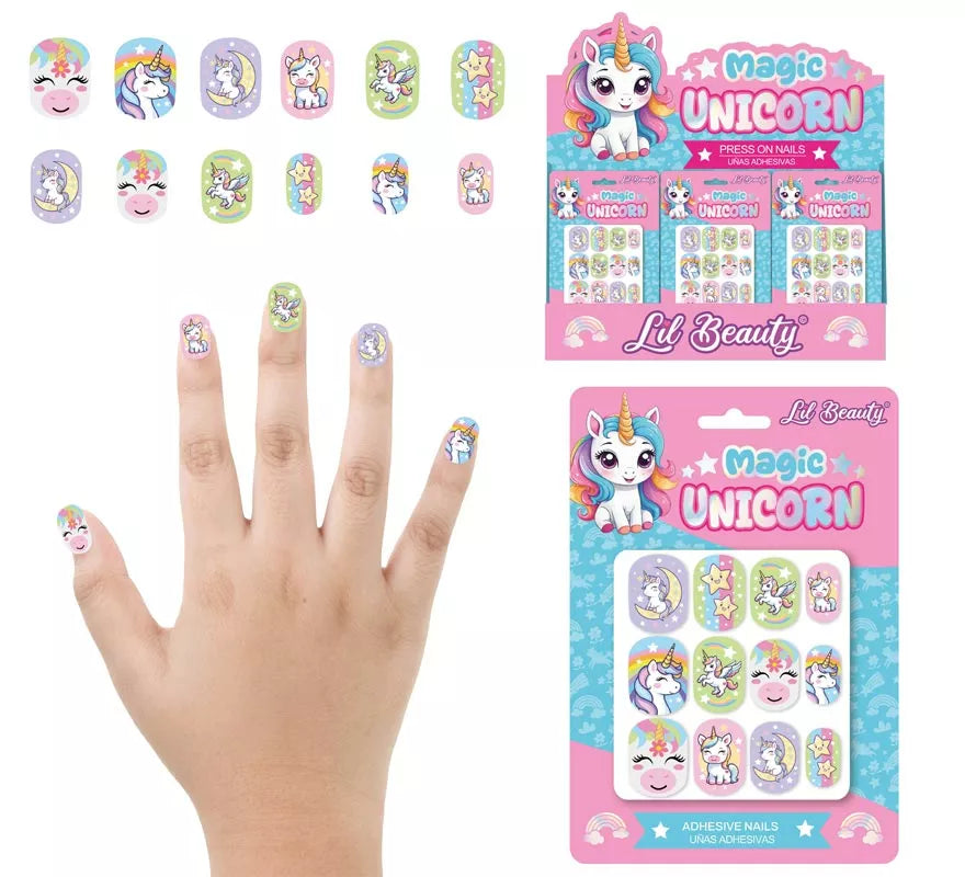 Translation missing: pt-PT.Pack de 12 Uñas Unicornios para niña
