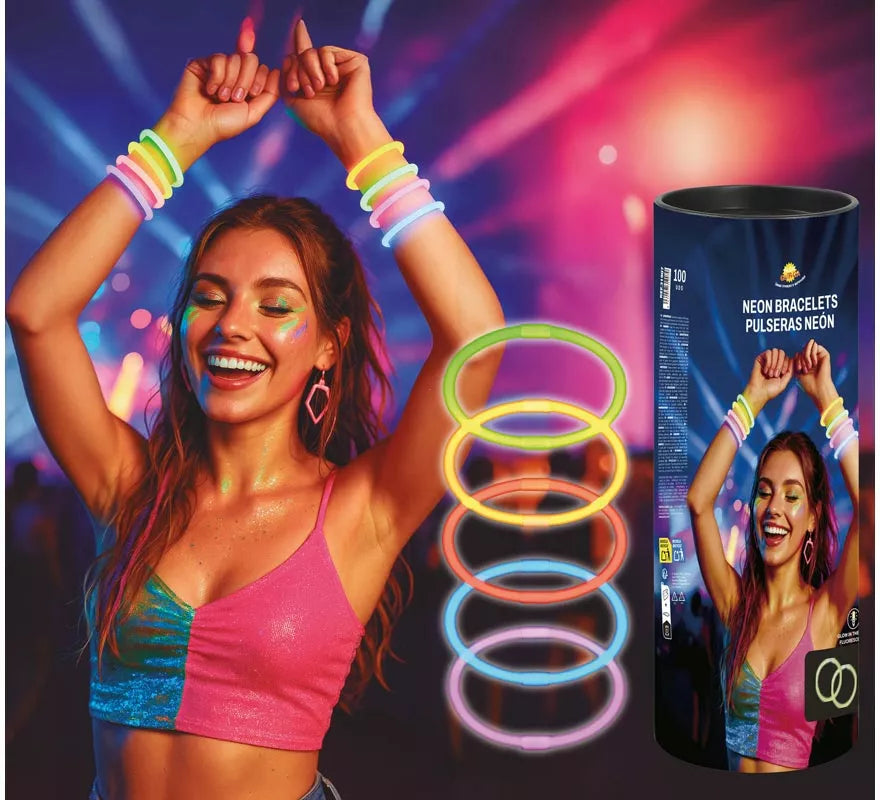 Translation missing: pt-PT.Pack de 15 Pulseras de Luz Neón