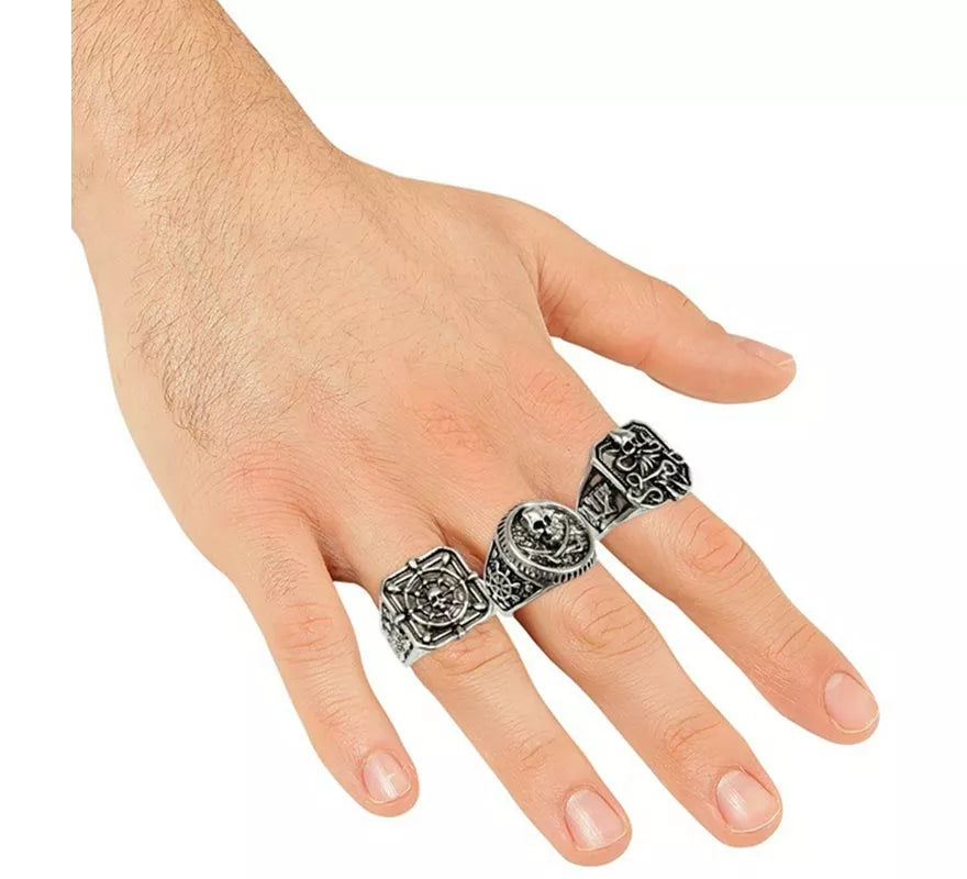 Translation missing: pt-PT.Pack de 3 Anillos de Pirata surtidos