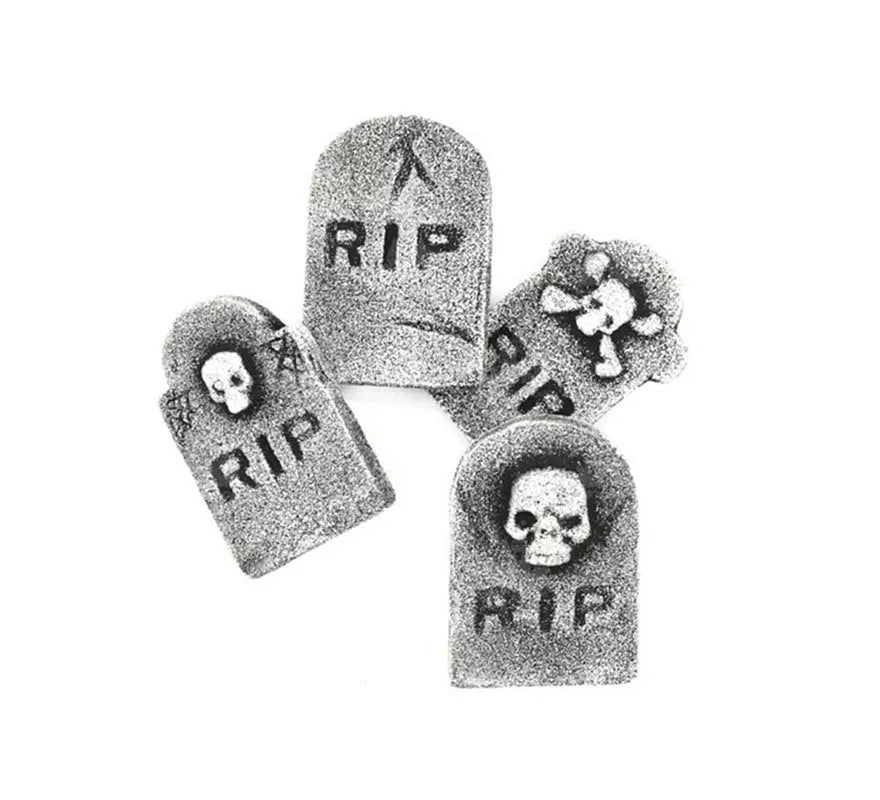 Translation missing: pt-PT.Pack de 4 Lápidas RIP
