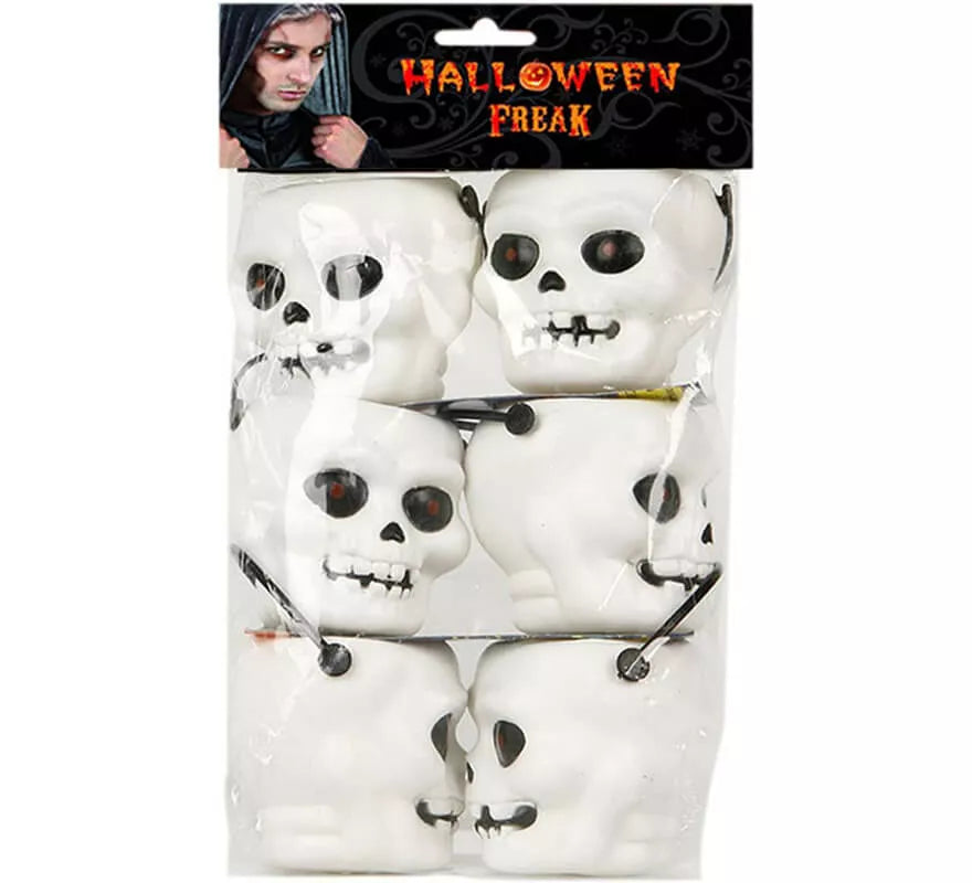 Translation missing: pt-PT.Pack de 6 Cabezas de Calavera 25X13 cm
