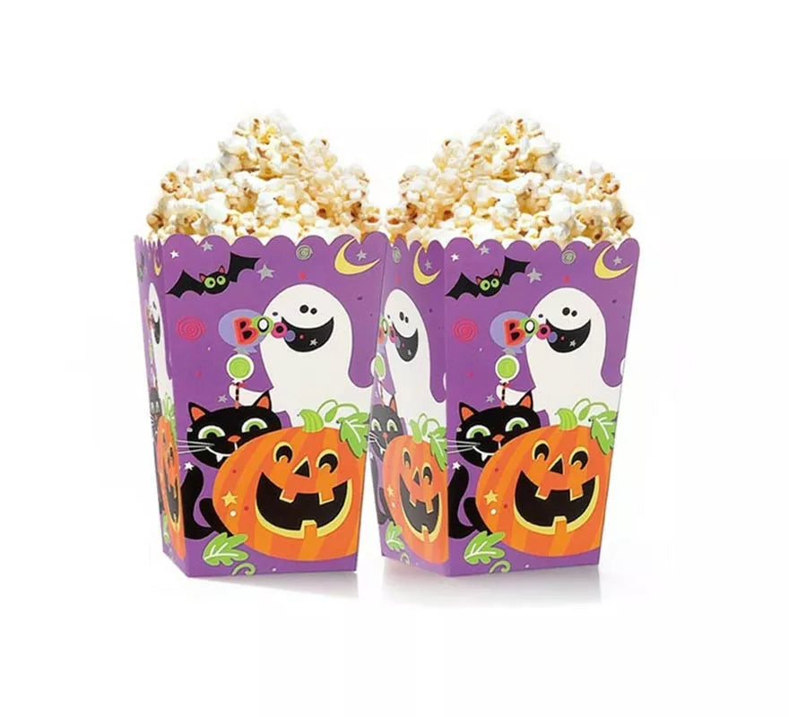 Translation missing: pt-PT.Pack de 6 Cajas de Palomitas Print Noche de Halloween
