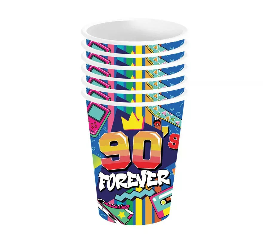 Translation missing: pt-PT.Pack de 6 Vasos de los años 90 de 240 ml