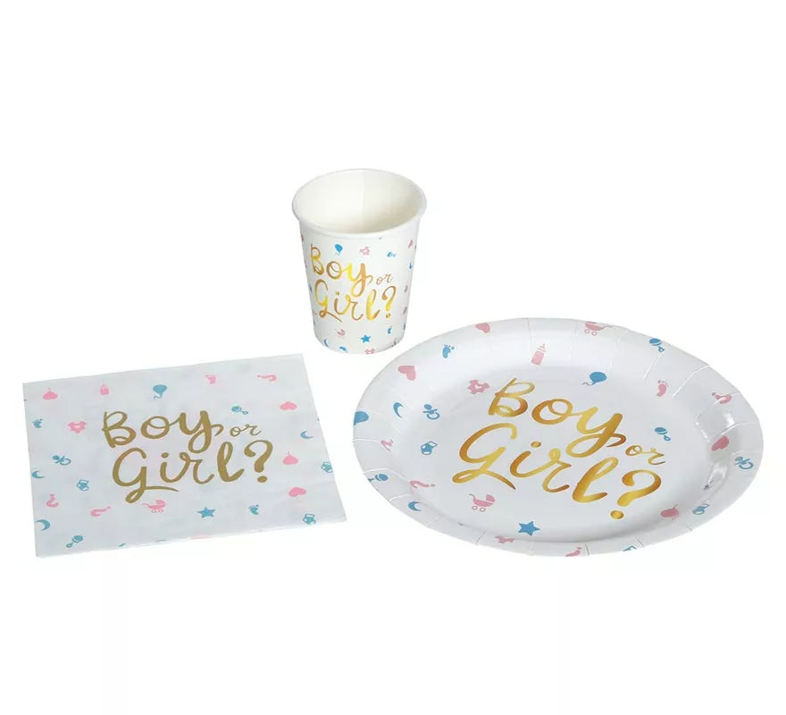 Translation missing: pt-PT.Pack de 6 Vasos It's a Boy or it's a Girl