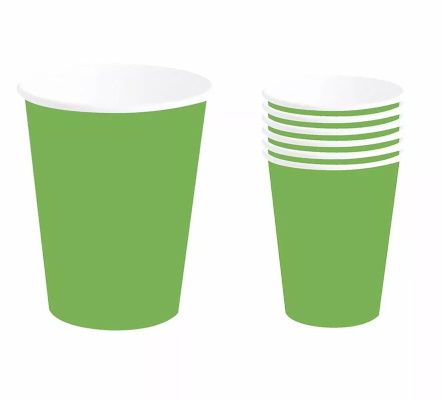 Translation missing: pt-PT.Pack de 6 Vasos Neón Verde de 240 ml (90 cm)