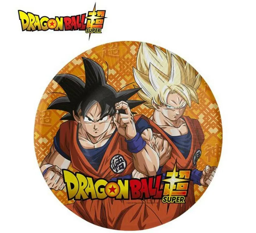 Translation missing: pt-PT.Pack de 8 Platos de papel de Dragon Ball de 18 cm