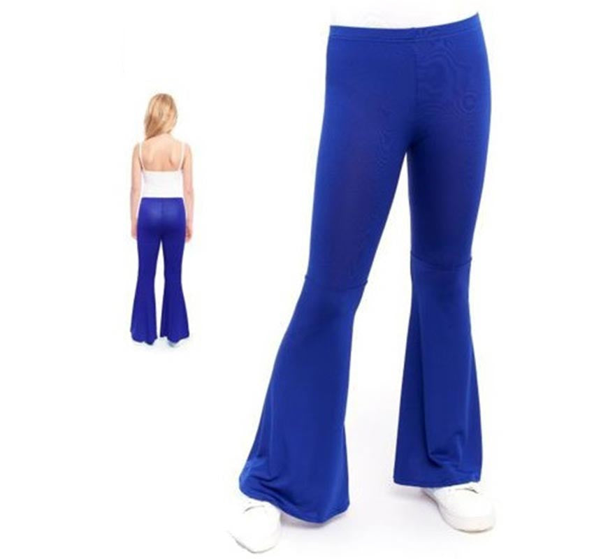 Translation missing: pt-PT.Pantalones de Campana de Punto color Azul para niños