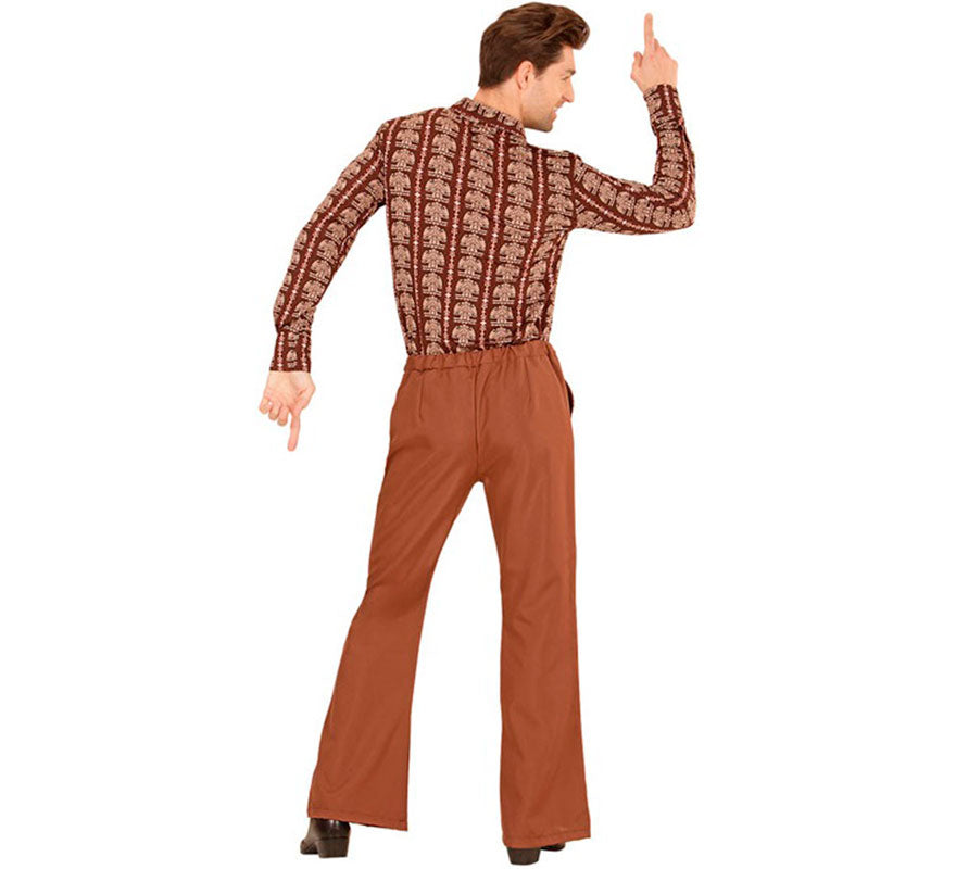 Translation missing: pt-PT.Pantalones Disco Años 70 marrón para hombre