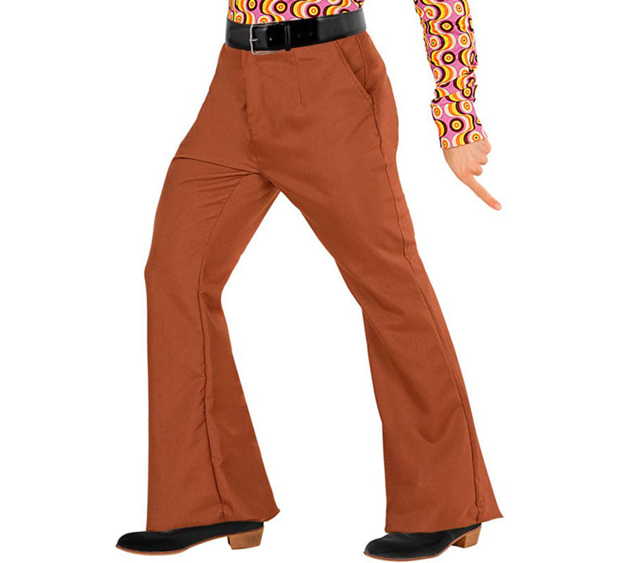 Translation missing: pt-PT.Pantalones Disco Años 70 marrón para hombre
