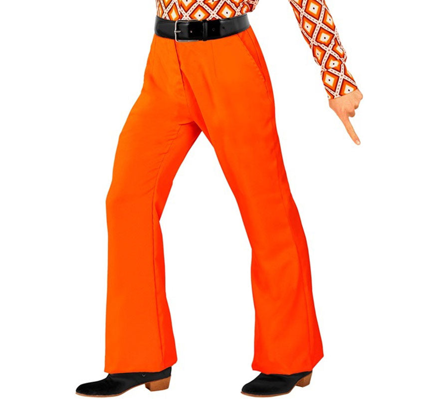 Translation missing: pt-PT.Pantalones Disco Años 70 naranja para hombre