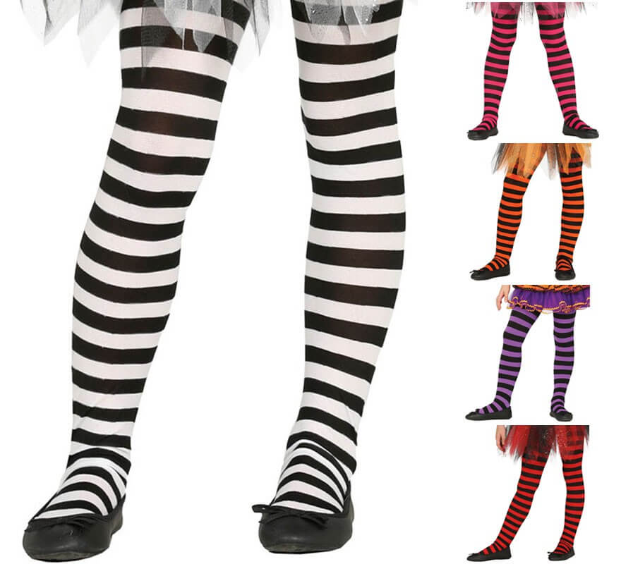 Translation missing: pt-PT.Pantys a Rayas en varios colores infantiles de 3 a 6 años