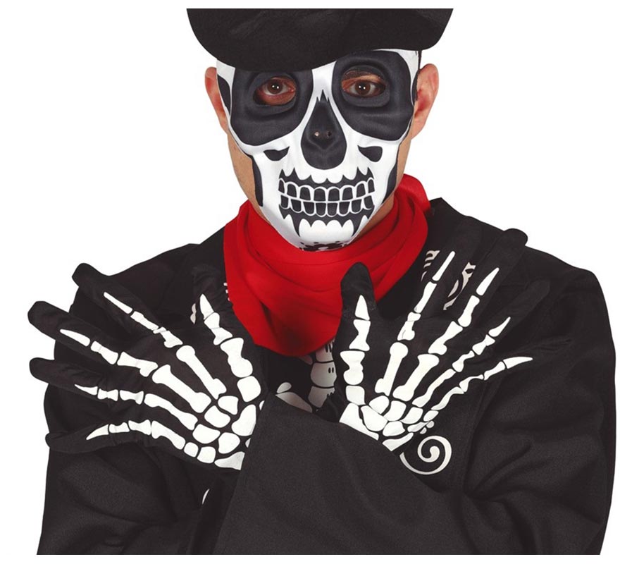 Translation missing: pt-PT.Par de guantes Esqueleto para Halloween