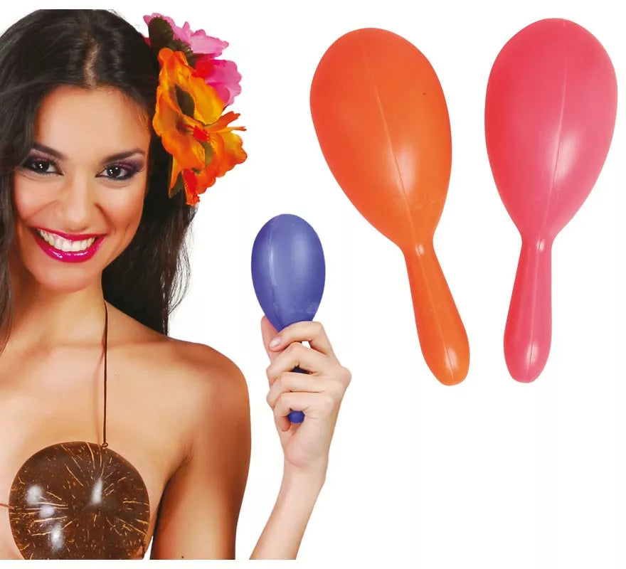 Translation missing: pt-PT.Par de Maracas de 19 cm colores surtidos