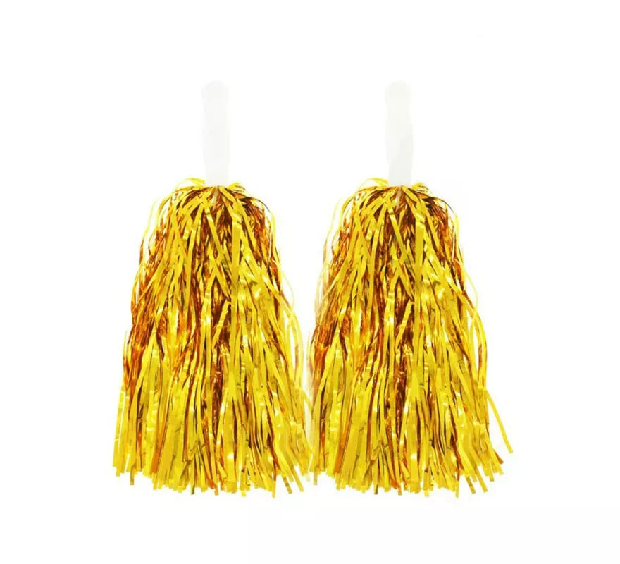 Translation missing: pt-PT.Par de Pompones Brillantes con Mango en varios colores