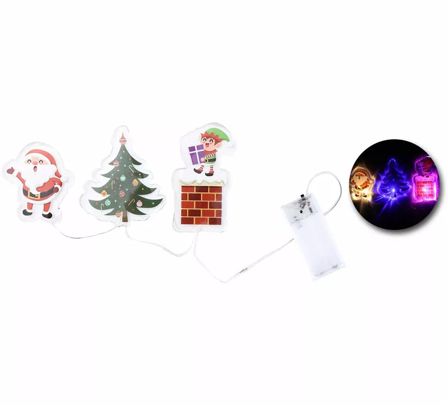 Translation missing: pt-PT.Pegatinas Gel Led 3 Figuritas Chimenea de 15x30 cm