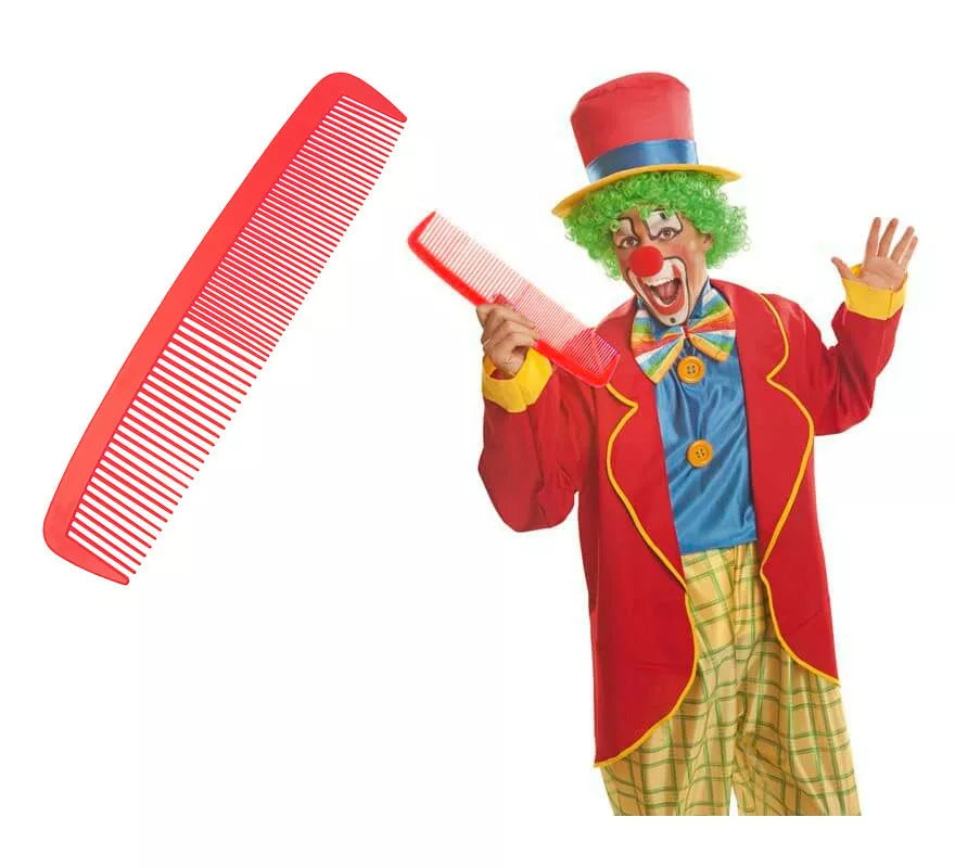 Translation missing: pt-PT.Peine de Payaso gigante de 36 cm rojo
