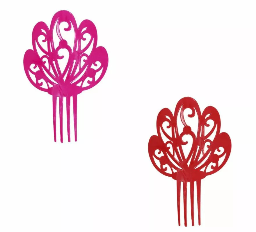 Translation missing: pt-PT.Peineta de Sevillana Flor de 19 cm en varios colores