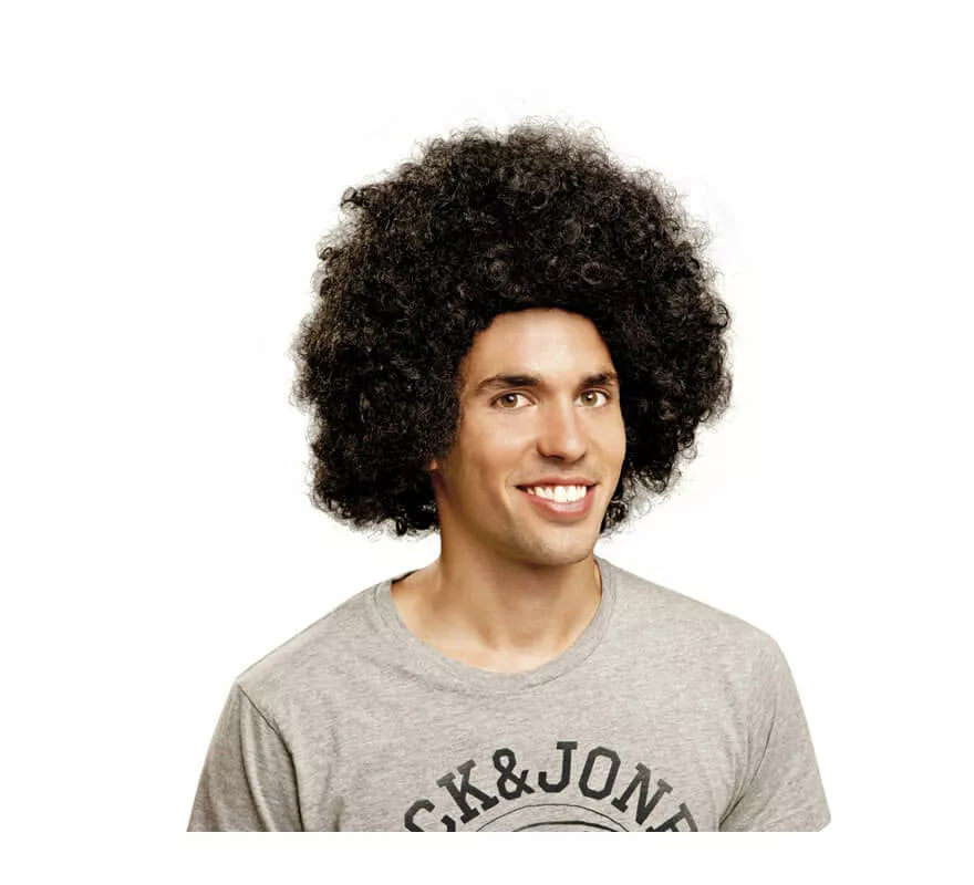 Translation missing: pt-PT.Peluca Afro Jumbo Negra