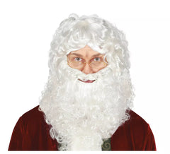Peruca com a barba do Papai Noel na caixa