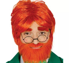 Peruca de barba ruiva