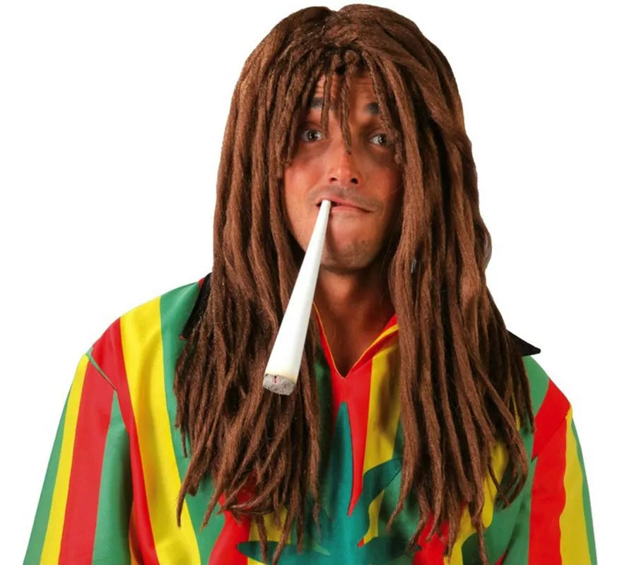 Translation missing: pt-PT.Peluca de Jamaicano Rastafari marrón con rastas