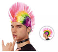 Peluca de Punky cresta multicolor