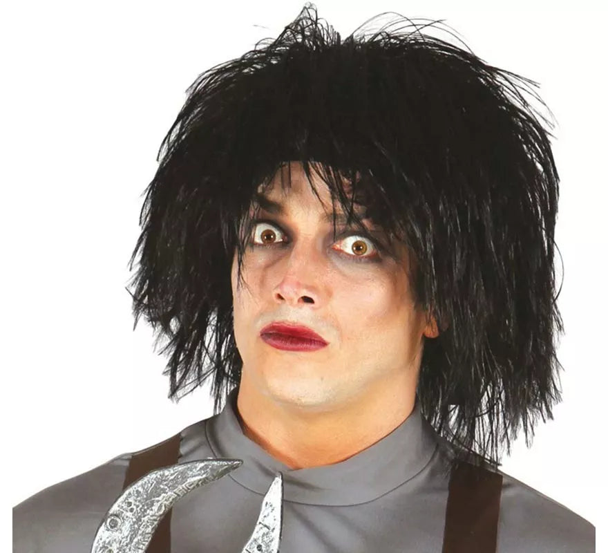 Translation missing: pt-PT.Peluca Negra de Eduardo Manostijeras para Halloween