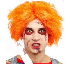 Peruca de boneca ruiva Devil