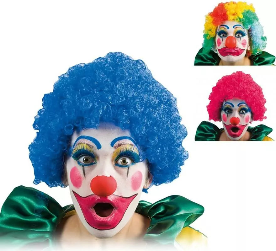 Translation missing: pt-PT.Peluca Rizada de Payaso en varios colores