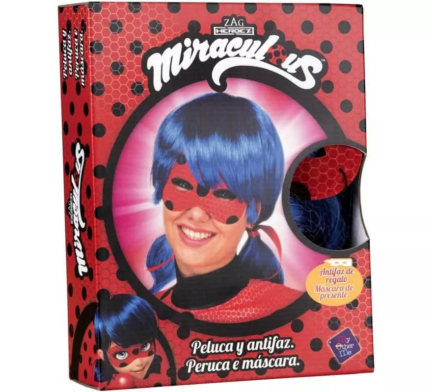 Translation missing: pt-PT.Peluca y Antifaz de Ladybug en caja para mujer