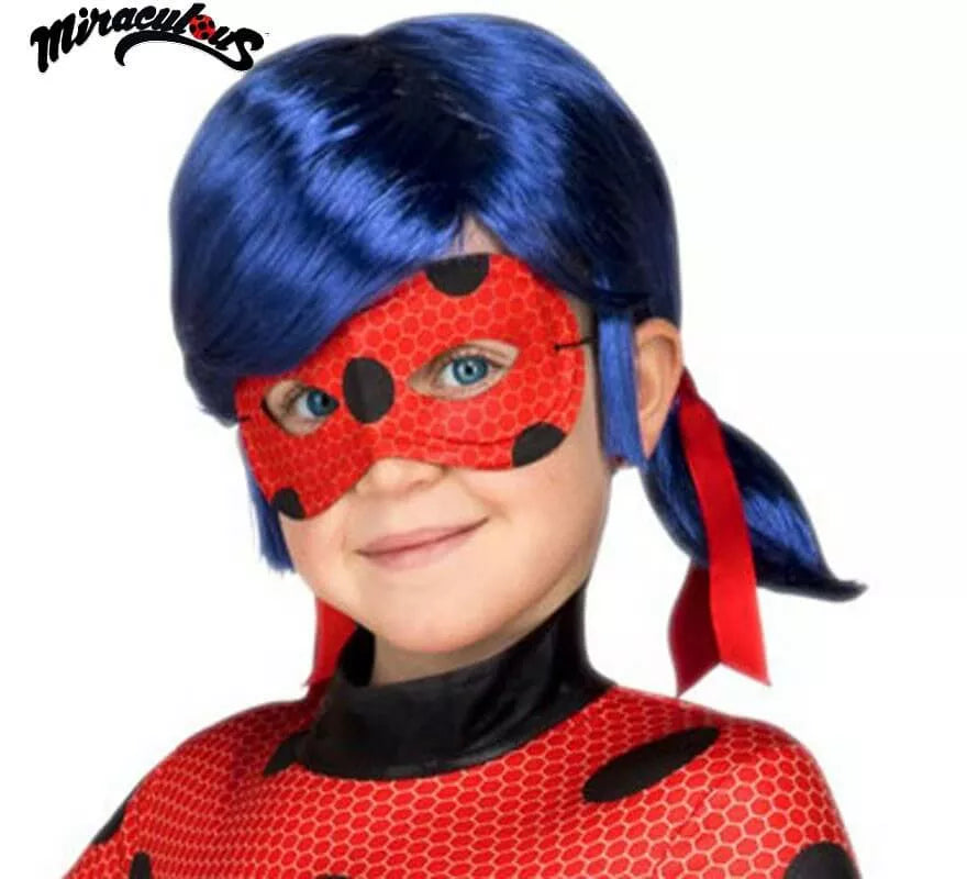 Translation missing: pt-PT.Peluca y Antifaz de Ladybug en caja para niña