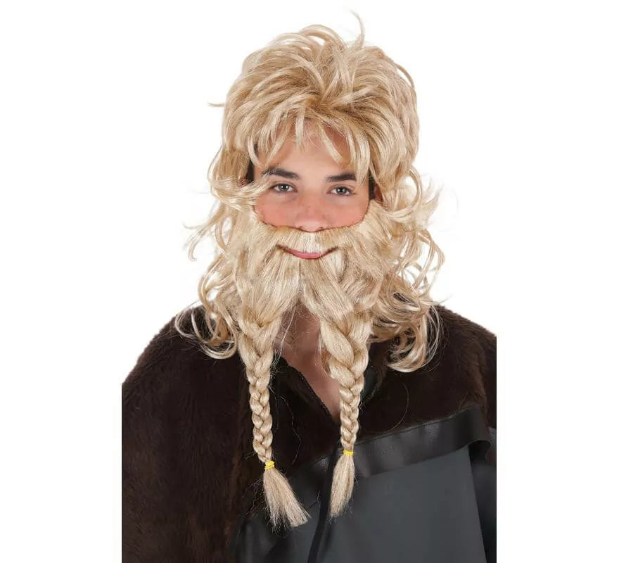 Translation missing: pt-PT.Peluca Y Barba con trenzas de Vikingo