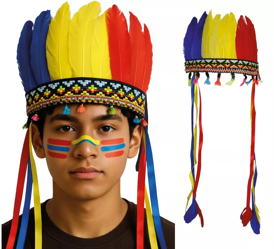 Translation missing: pt-PT.Penacho de Plumas multicolor