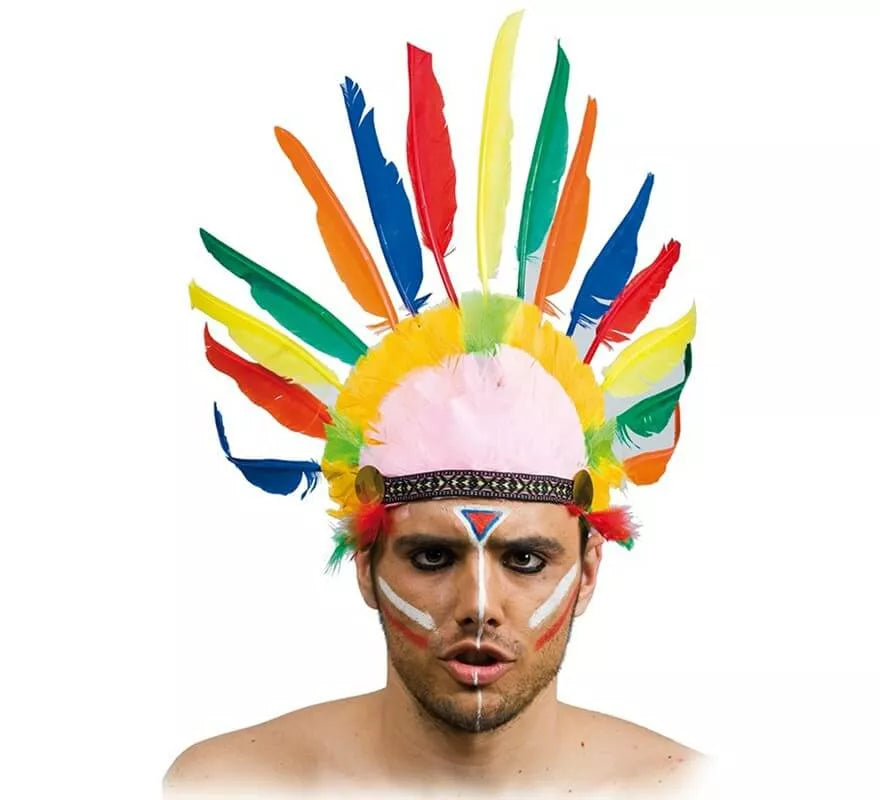 Translation missing: pt-PT.Penacho Indio con 10 plumas