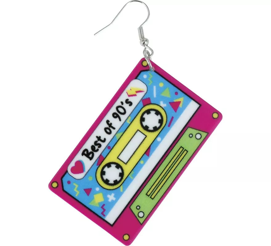 Translation missing: pt-PT.Pendientes Cinta de Cassette Retro