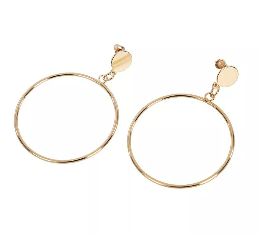 Translation missing: pt-PT.Pendientes de Aro dorado adulto de 5x7 cm