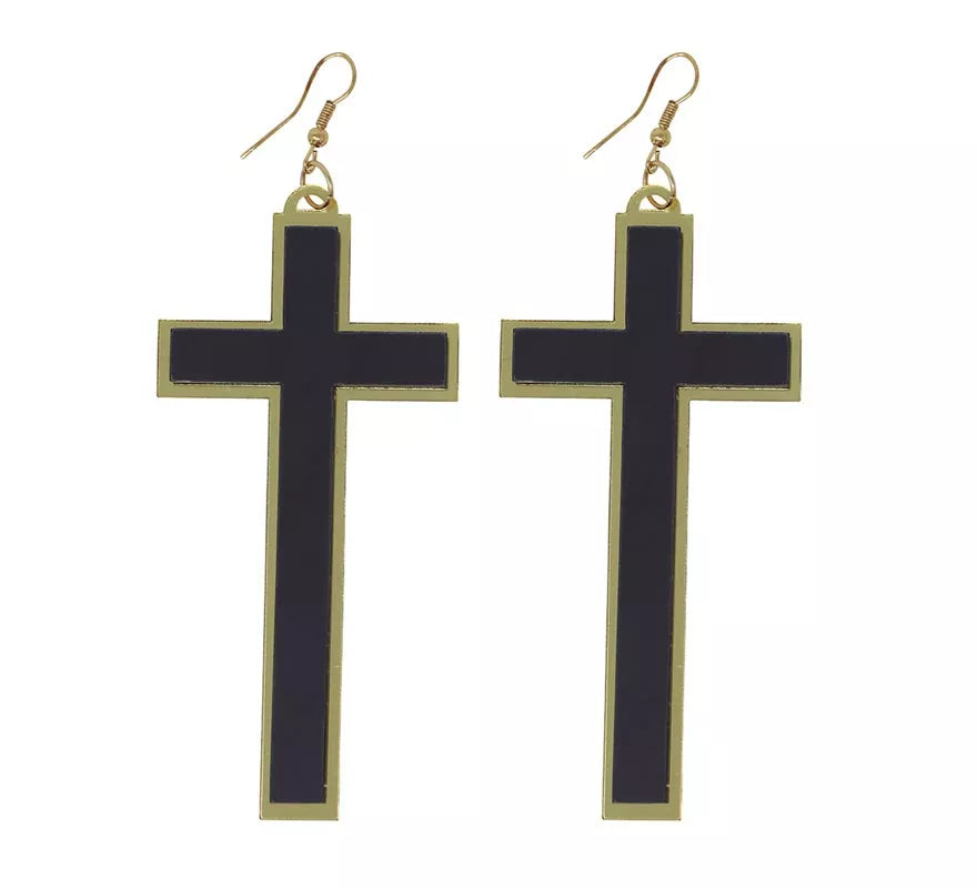 Translation missing: pt-PT.Pendientes de Cruz de 9 cm