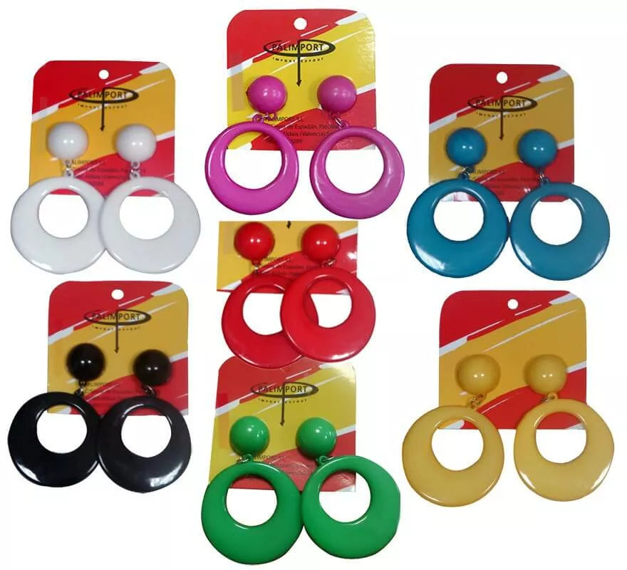 Translation missing: pt-PT.Pendientes de Flamenca grandes de 9,5 cm en varios colores