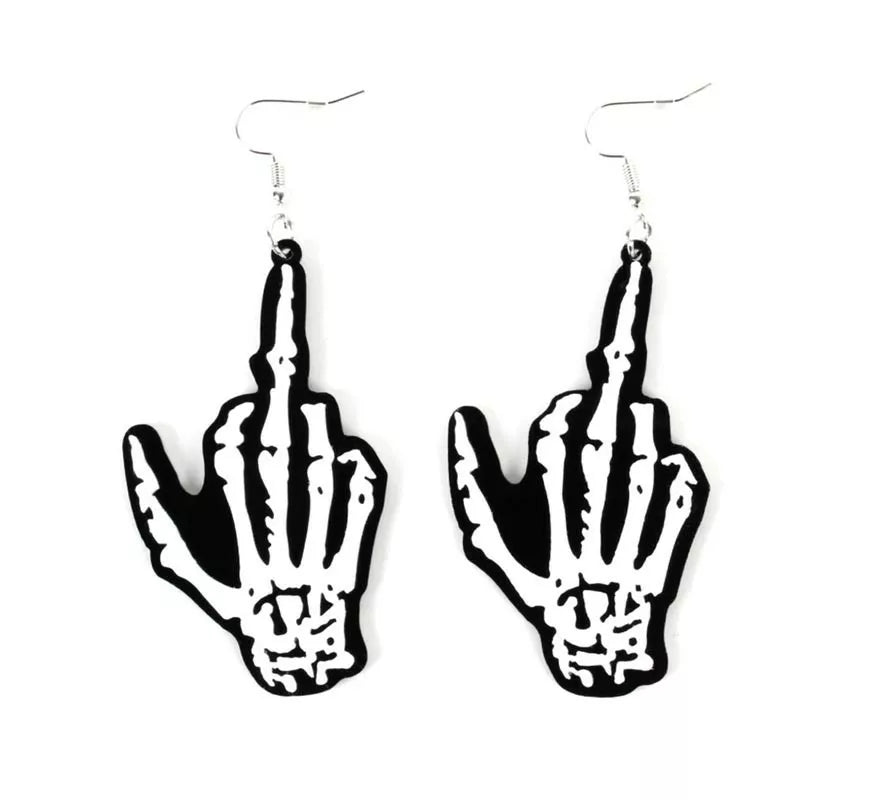 Translation missing: pt-PT.Pendientes de Manos Esqueleto